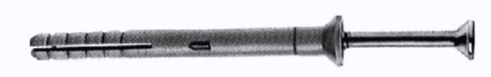 Spikerplugg 6 x 80 mm -  100 stk.